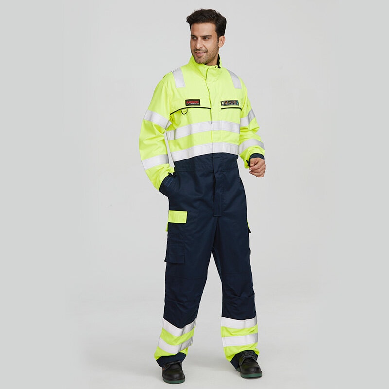 Flame Resistant High Visibility Work Coverall – workeruniform