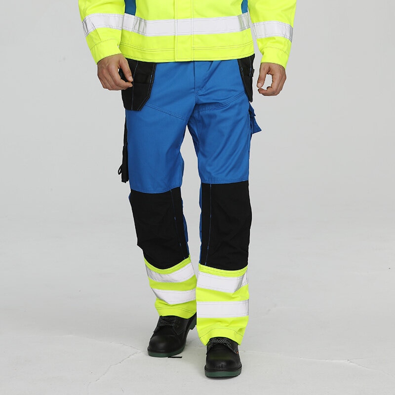 Men'S Construction Welding Work Trousers With Multiple Pockets