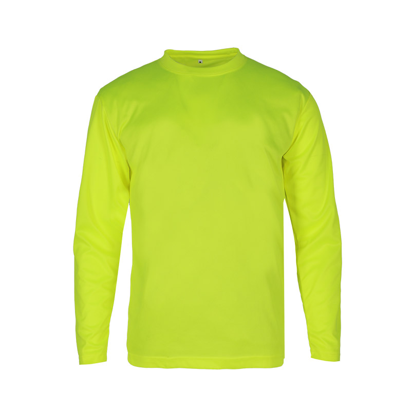 Highly Visible Long-Sleeved Safety Shirt With Good Breathability