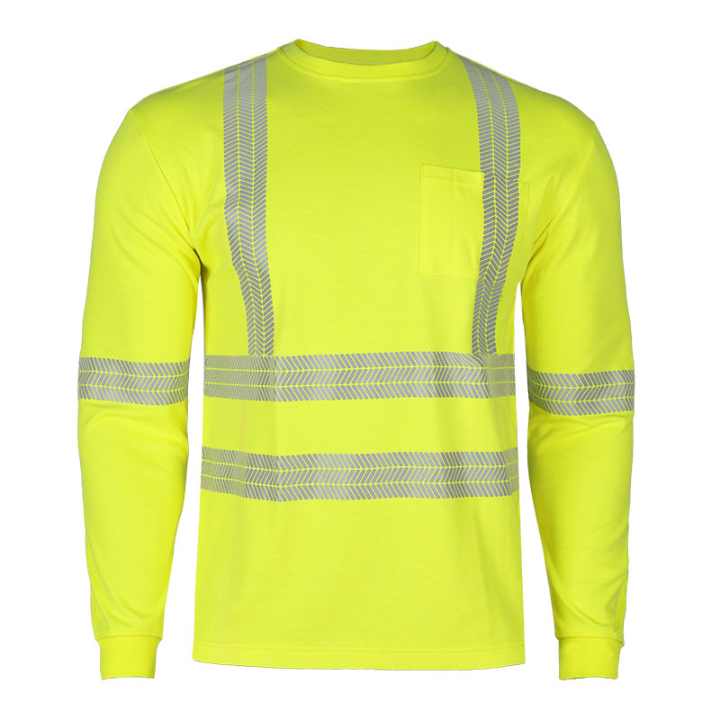 Long Sleeve Construction Reflective Safety Hi Vis Work Shirt